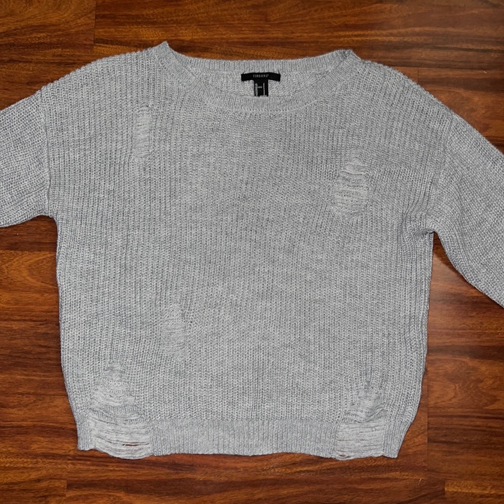 Forever 21Women's Ripped Sweater